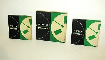 Sony Professional Recording Tapes Pr-200 Type 6and 7  Reel To Reel Made In Japan • £23.99