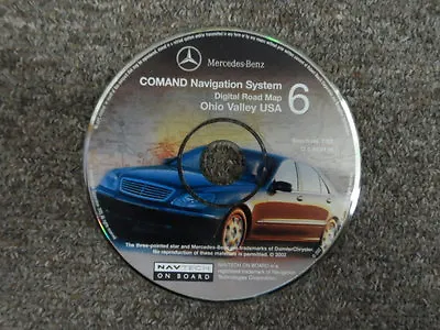 2002 Mercedes Benz COMAND NAV System Ohio Valley USA Digital Road Map CD#6 • $18.95