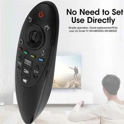 Replacement Remote Control For LG 3D Magic Motion SMART TV AN-MR500G Black New • £8.35