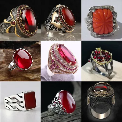 925 Silver Creative Jewelry Rings Fashion Men Women Wedding Party Gift Size 6-13 • $3