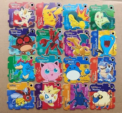 Pokemon Cubitz Tazos Complete Set Of 16 (Rare) • $79