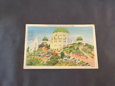 Vintage Postcard The Planetarium  Griffith Park  Los Angles California  Posted   • $5.99