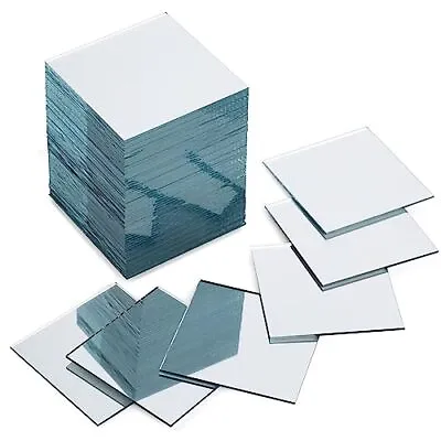 60-Pack Square Mirror Tiles 2-Inch Small Mirrors For Crafts Wall Decor For • $19.72