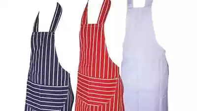 £4.89 • Buy Unisex Apron Men's Ladies Adult Stripes Baking Cooking Kitchen BBQ Catering Chef