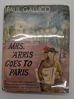 Mrs. 'Arris Goes To Paris By Paul Gallico (1958 Doubleday) • $117.99