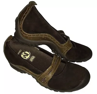 Merrell Women's 6 Plaza Bandeau Chocolate Mary Jane Platform Oxford Shoes J46114 • $29.99