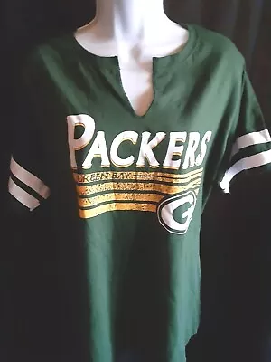 Green Bay Packers NFL Women's Majestic Plus Size Shirt 1X • $16.99