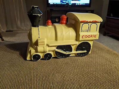 Vintage McCoy Cookie Jar Locomotive Train Engine Yellow 1962 RARE • $50