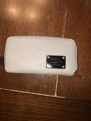 L.A.M.B. Gwen Stefani Gray Quilted Zip Around Leather Wallet • $13