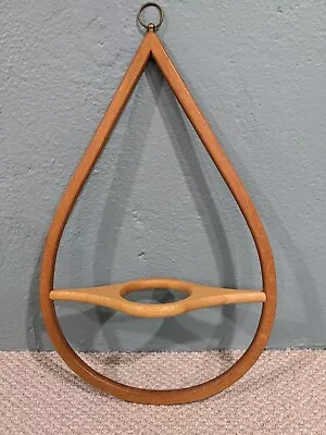 Mid Century Vintage Hanging Bentwood Teardrop Plant Shelf • $99