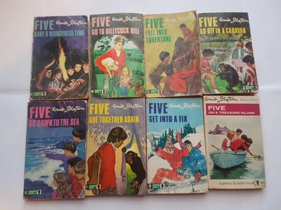 £4 • Buy Enid Blyton THE FAMOUS FIVE Set Of 8 Books 1970's Vintage Paperbacks