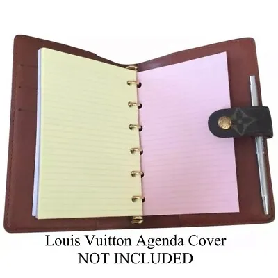 Tiny Pen FITS Louis Vuitton Small PM Agenda Cover Insert + Note Paper: 60 Pages! • £28.10