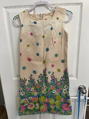 Vintage 60's Hippie Festival Mod Sleeveless Dress Size Medium Beeline Fashion • $19.99