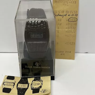 Vintage Mens Texas Instruments TI-551-2 Digital Watch With Box Manual RARE! • $69.95