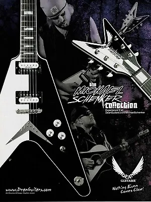Michael Schenker Of Scorpions UFO - DEAN GUITARS - 2005 Print Advertisement • $5.95