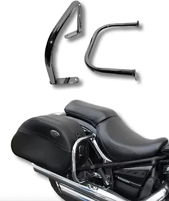 Kawasaki VN900 Vulcan VN 900 Chrome Rear Saddle Bags Crash Bar Protectors Guards • $173.61