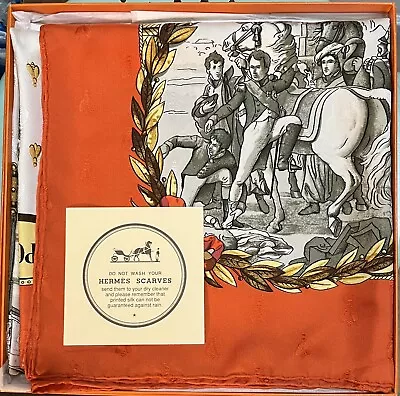 Euc Vintage Authentic Hermes Carre 90 100% Silk Scarf Napoleon Box Shawl Wrap • $249.99