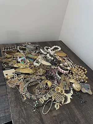 Mixed Vintage 8lb Lot Monet Lisner Ralph Lauren Coro Napier Etc Wear Resell FUN! • $9.99