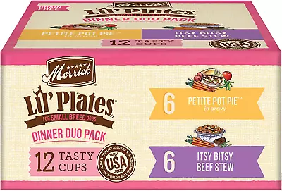 Lil’ Plates Grain Free Dinner Duos Soft Natural Wet Small Dog Food Variety Pack • $43.88