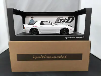 Ignition Model 1/18 Mazda Savanna RX-7 Initial D Limited Model White With Case • $953.52