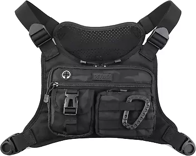 Chest Bag For Men Tactical Inspired Sports Utility Chest Pack EDC Pouch Bag Wi • $43.88