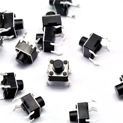 50pcs Micro Switch Push Button 6 * 6 * 6 Mm 6x6x6mm NEW • $0.94