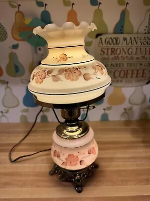 Vintage Gone With The Wind 1978 3 Way Hurricane Lamp 19.5  • $39.99