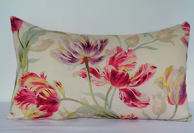 Handmade Bolster Cushion Cover Laura Ashley /Ashley Wilde Gosford Cranberry 2020 • £18.99