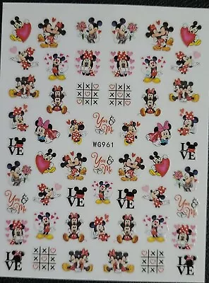Mickey Mouse Disney Valentine's Nail Stickers • $3.85