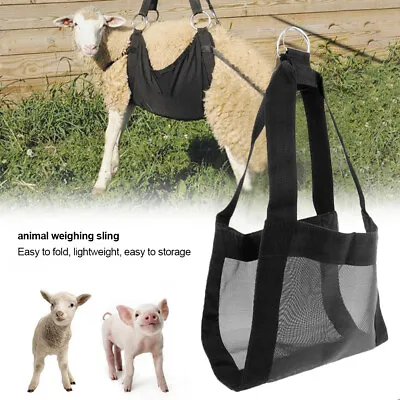 Hanging Washable Dogs Cats Calf Scale Animal Weighing Sling Lamb Baby Support. • £11.62