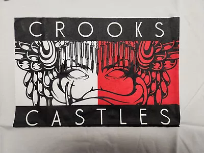 Crooks & Castles Mens White Graphic Print T-Shirt New NWT FREE SHIP • $15.99