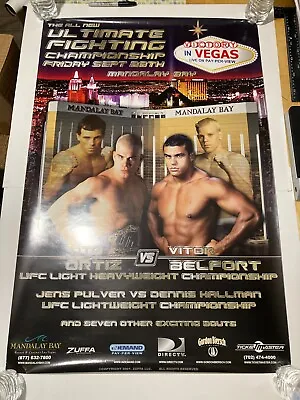 VINTAGE AUTHENTIC UFC 33  24x36 INCH POSTER TITO ORTIZ VITOR BELFORT • $179.99