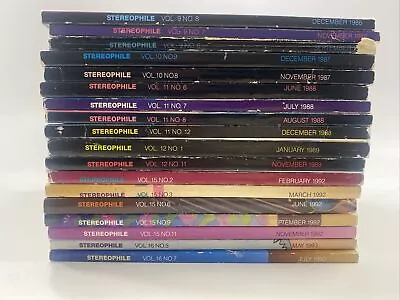 $53.99 • Buy Vintage Stereophile Magazine Lot Of 18 