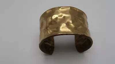 Vintage Brass Allen Jacobsen Cuff Bracelet 2.25  Diameter • $24