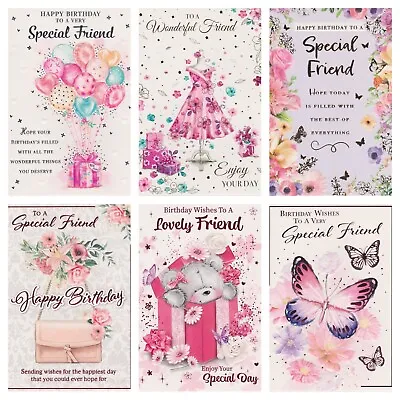 Friend Birthday Card ~ Female  Birthday Card ~ Various Designs #3 • £1.79