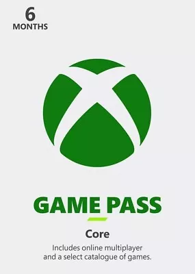 Xbox Live Gold [ NOW KNOWN AS XBOX GAME PASS CORE ] 6 Months INSTANT DELIVERY • £26.39