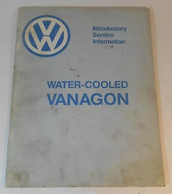 1983 Introductory Service Information Volkswagen Water-Cooled Vanagon • $25