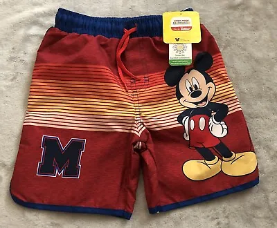 NEW Disney Mickey Mouse Boys Baby/Toddler Swim Trunks Board Shorts 12M • $11.99