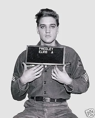 Elvis Presley 1960 Army Mug Shot Mugshot 11 X 14 Photo Photograph Picture Ep3 • $11.99