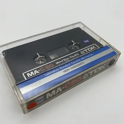 Tdk Ma-c60 Metal Audio Cassette Tape Type Iv Brand • £17.99