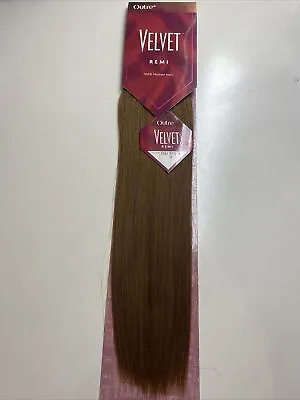  VELVET REMI YAKI_OUTRE 100%_human_hair_STRAIGHT WEAVE EXTENSION 16 _#30 • $95