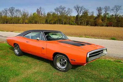 1970 Dodge Charger RT Orange - Poster 20x30 Sports Car Muscle Car • $19.99