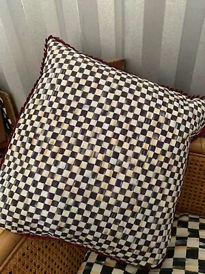 MacKenzie Childs Courtly Check Stripe Pillow • $149