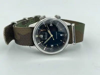 Vintage Mar 1963 Bulova 200 Meters Compressor Diver Watch • $3150