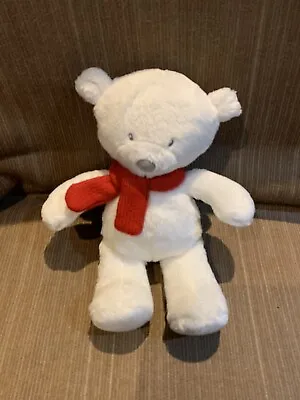 Mothercare My First Christmas Rattle Bear Teddy Comforter Hug 22cm Star On Foot • £14