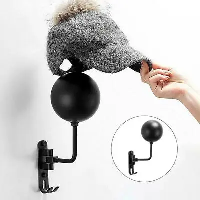 Metal Vintage Wall Mounted Helmet Stand Hat Holder Home For Coats Caps DIY O2W9 • $24.72