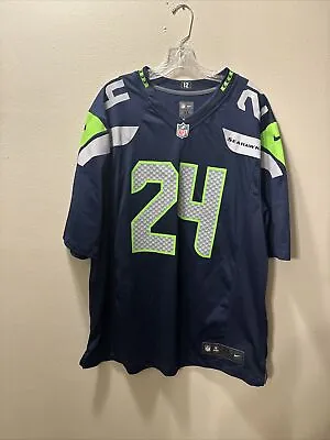 NFL Nike On Field Seattle Seahawks Marshawn Lynch Jersey Size XL • $94.99