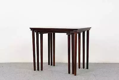 Rosewood Nesting Tables By Mobelintarsia - (322-206) • $1295