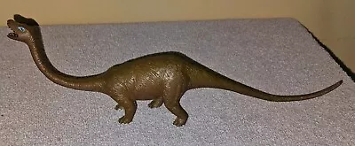 Vintage AAA Brontosaurus Plastic Dinosaur 12  Prehistoric Figure  Hong Kong  • $19.99