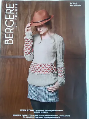£1.30 • Buy Bergere De France  Ladies  Sweater  Knitting  Pattern   Sizes S   To XXL